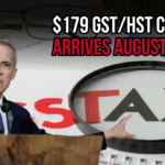 GST/HST Credit August 2025: $179 Payment Coming to Canadians
